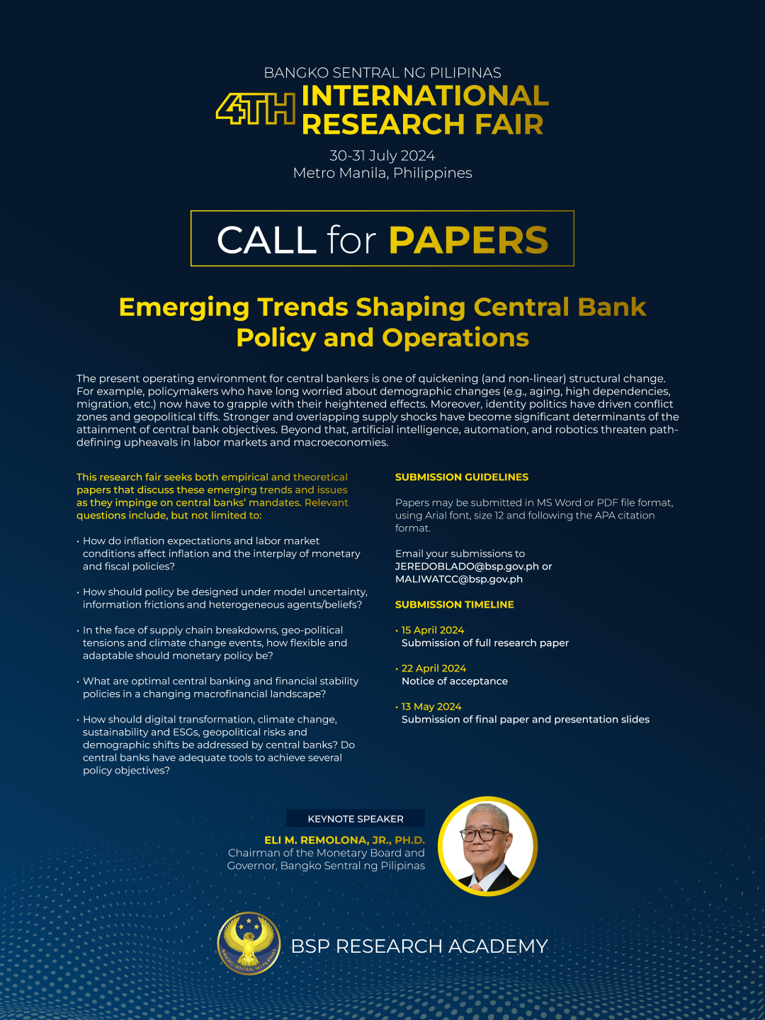 2024 International Research Fair Call for Papers